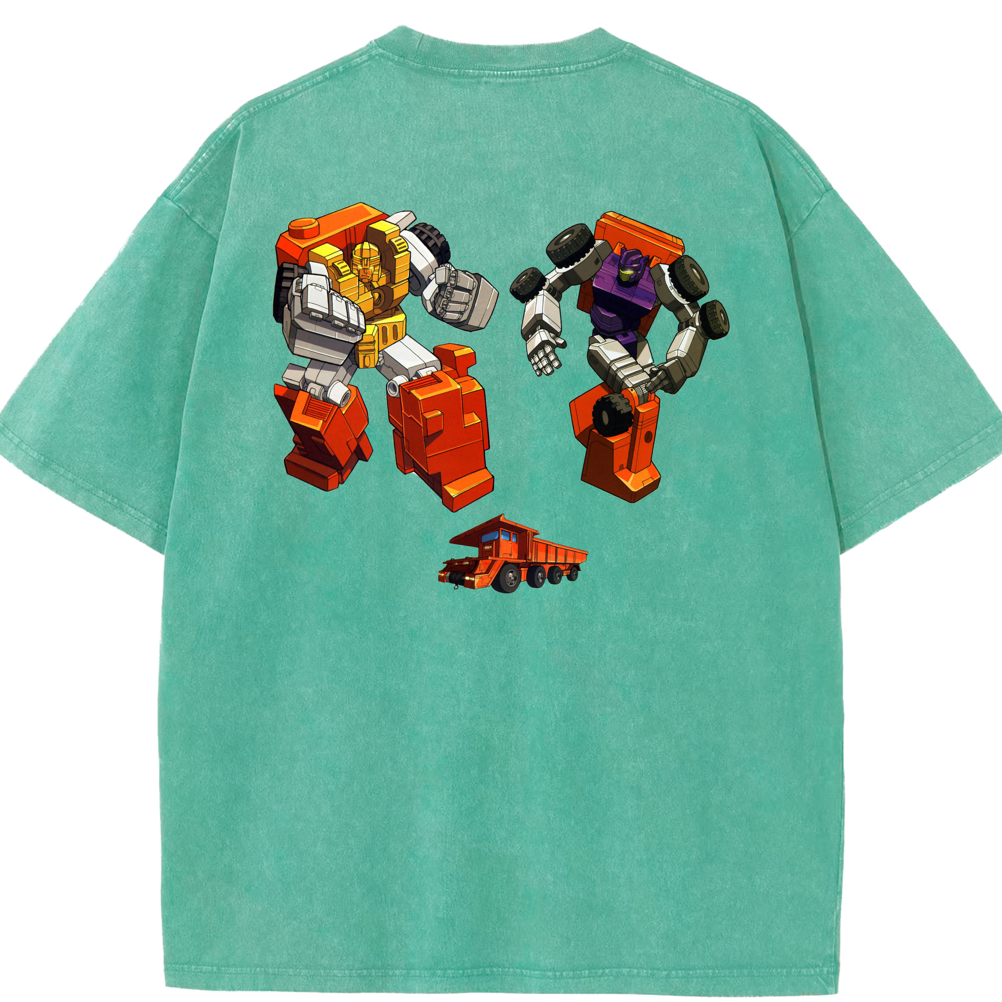 （画像用）  綿100% ヴィンテージ風 半袖Tシャツ（背面プリント）